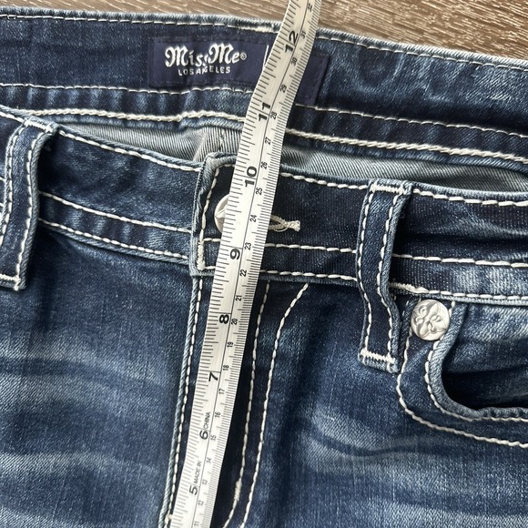 Miss Me Jeans 31x33 Bootcut Meshy Embellished Western Bling Y2K Cowgirl Whisker - Picture 12 of 12